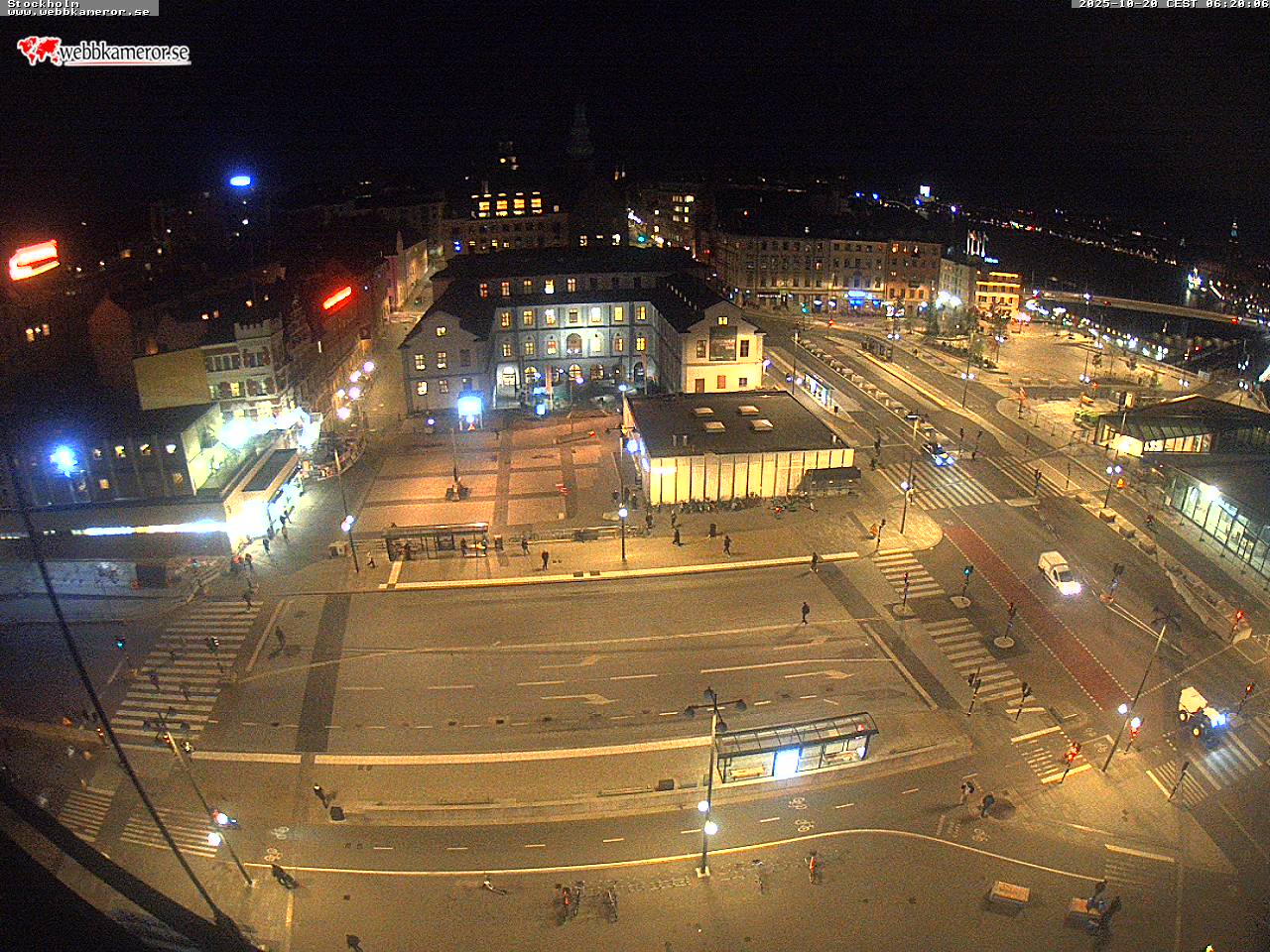 Stoccolma, Slussen, vista verso Södermalmstorg, Riddarfjärden