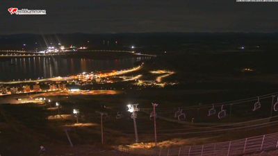 Kiruna, vy från toppstugan i Luossavaarabacken