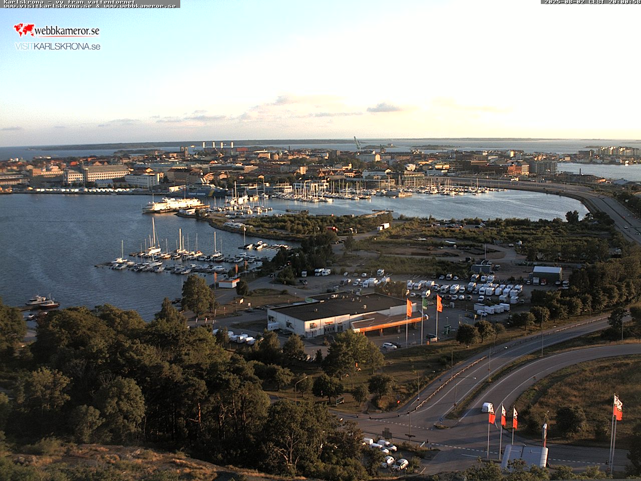 Karlskrona, view from the water tower