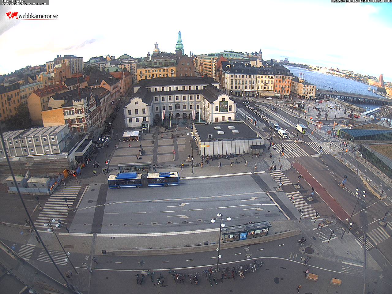 Stockholm, Slussen, Blick Richtung Södermalmstorg, Riddarfjärden