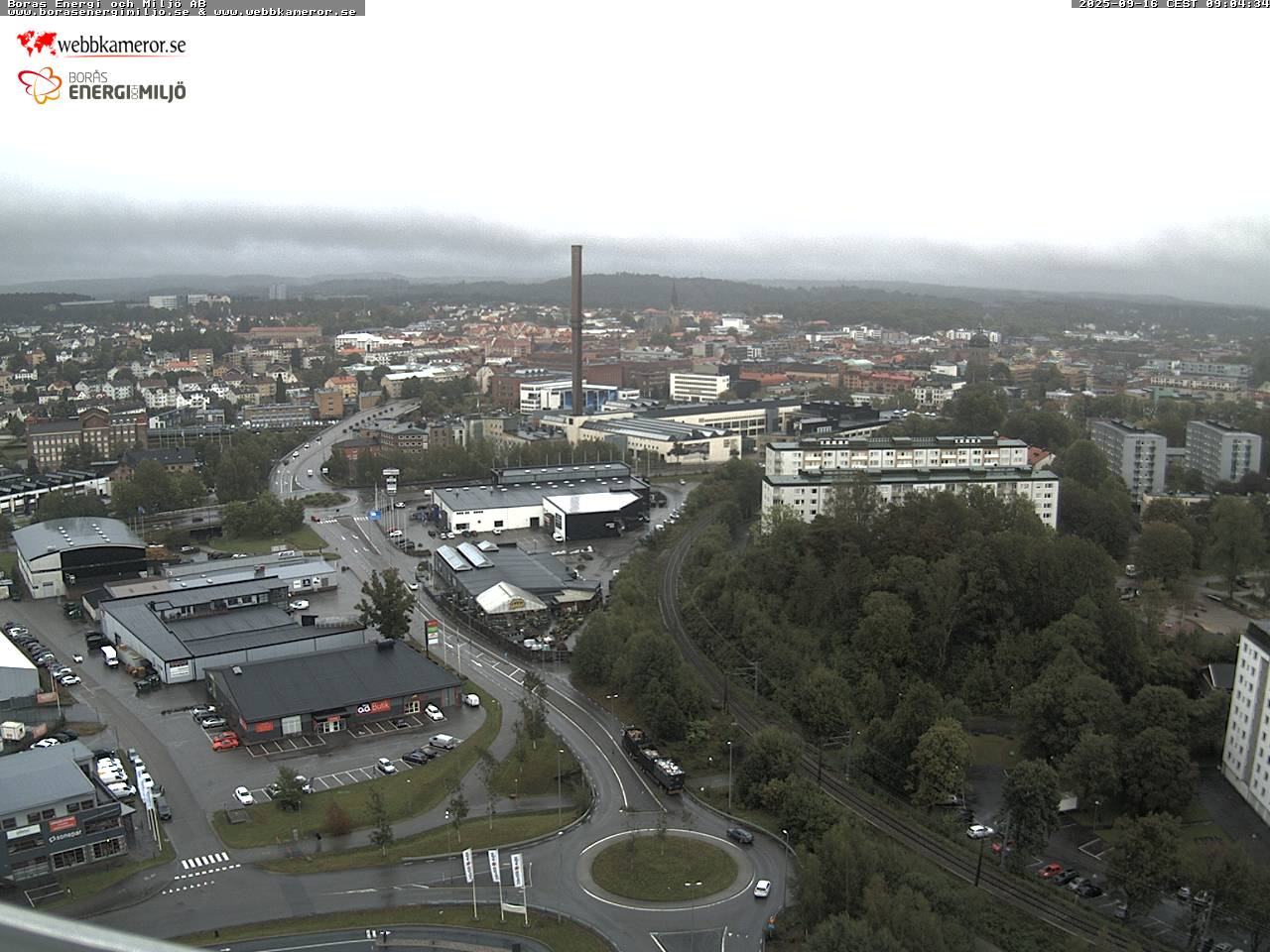 Borås, Blick von oben auf den Pufferspeicher,