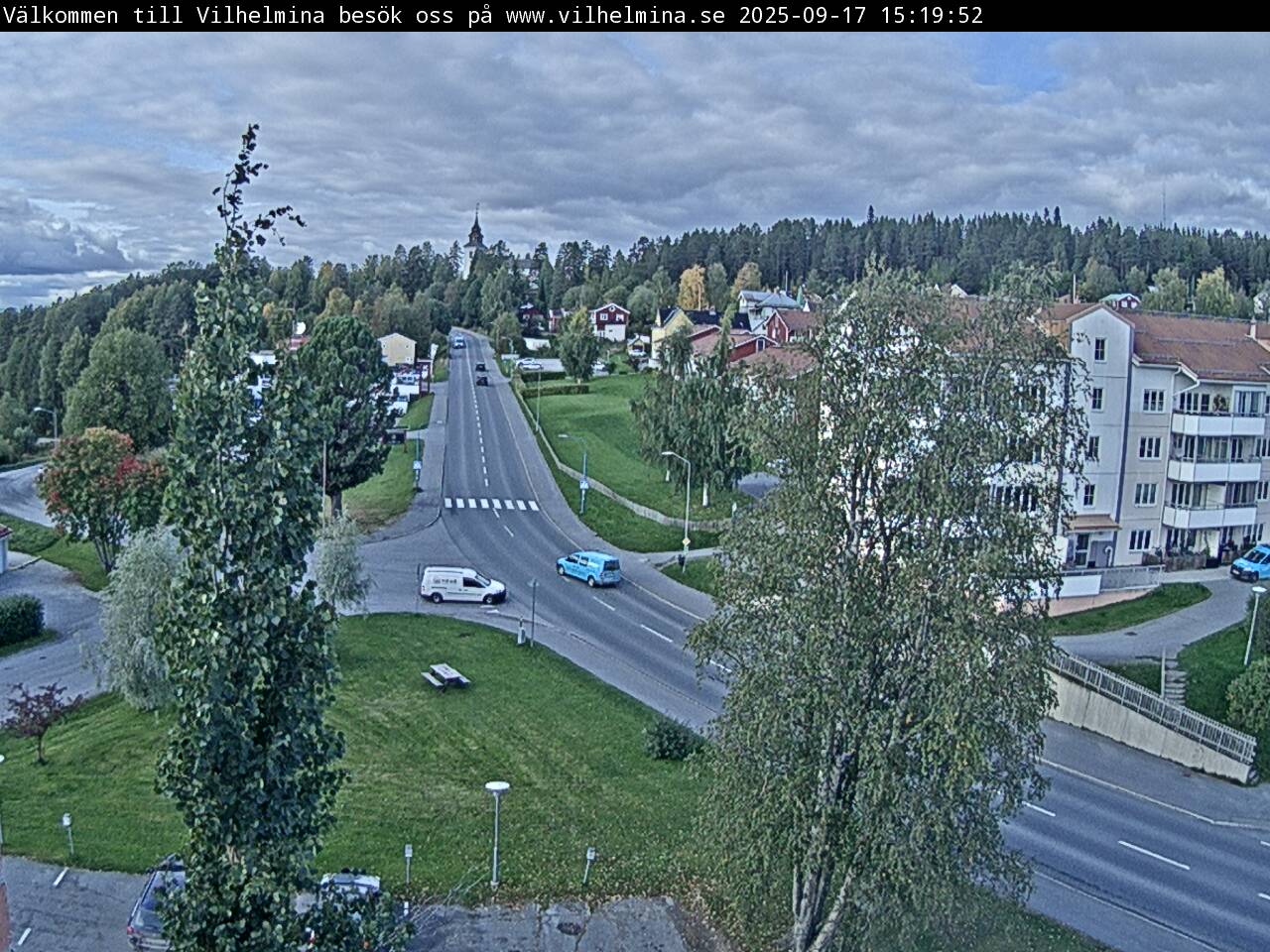 Vilhelmina, Volgsjövägen, view towards the church