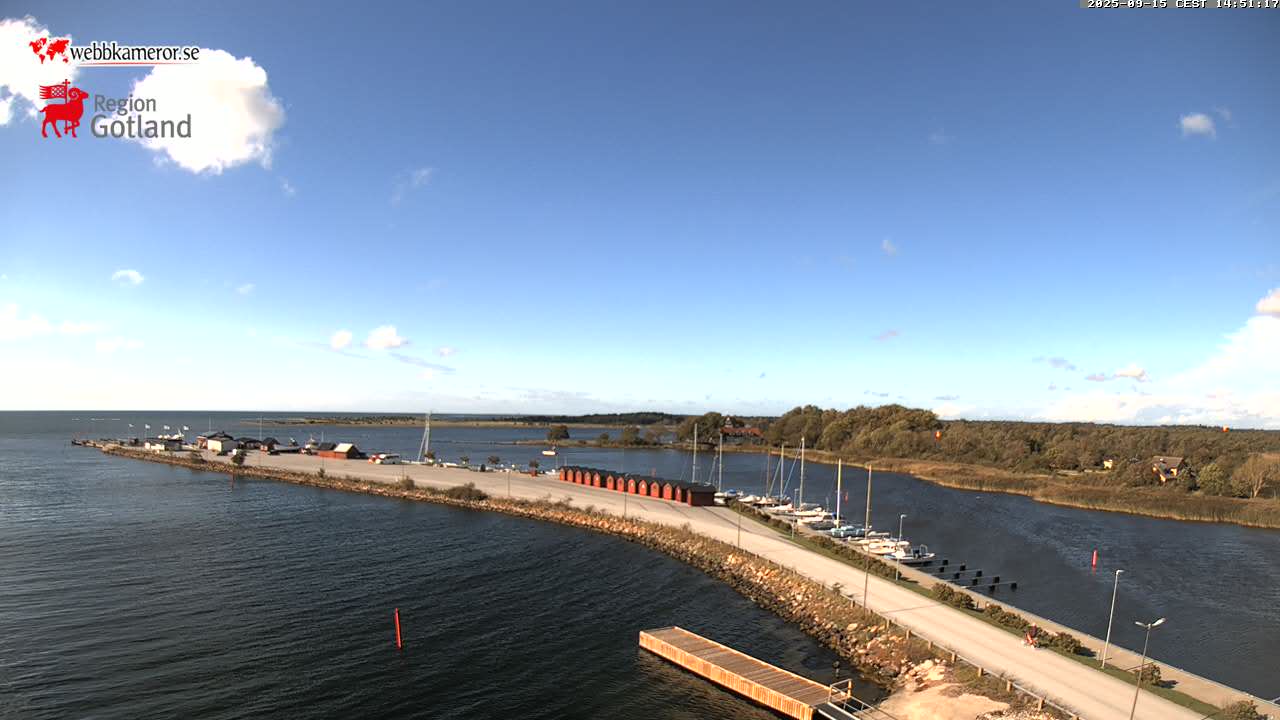 Gotland, puerto turístico de Klintehamn