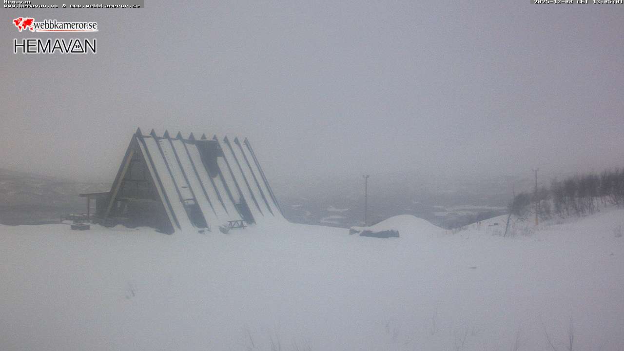 Hemavan, vy mot Björk - Topprestaurang & Fjällbar