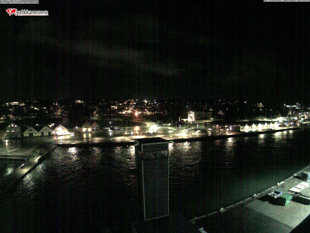 Gotlanti, Visbyn satama, näkymä Skeppsbronille