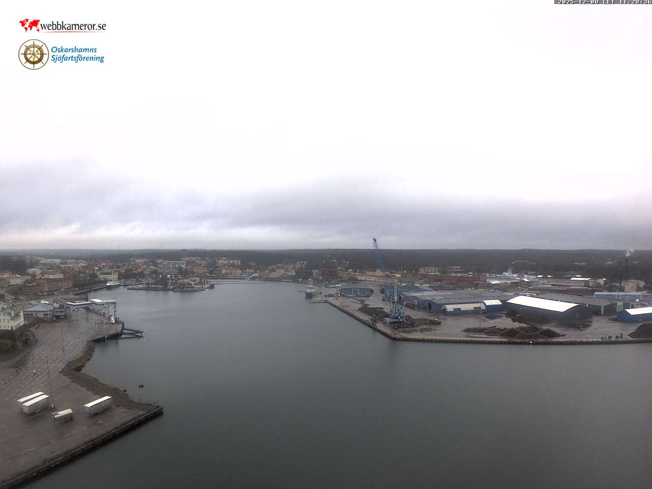 Oskarshamn, vy mot inre hamnen