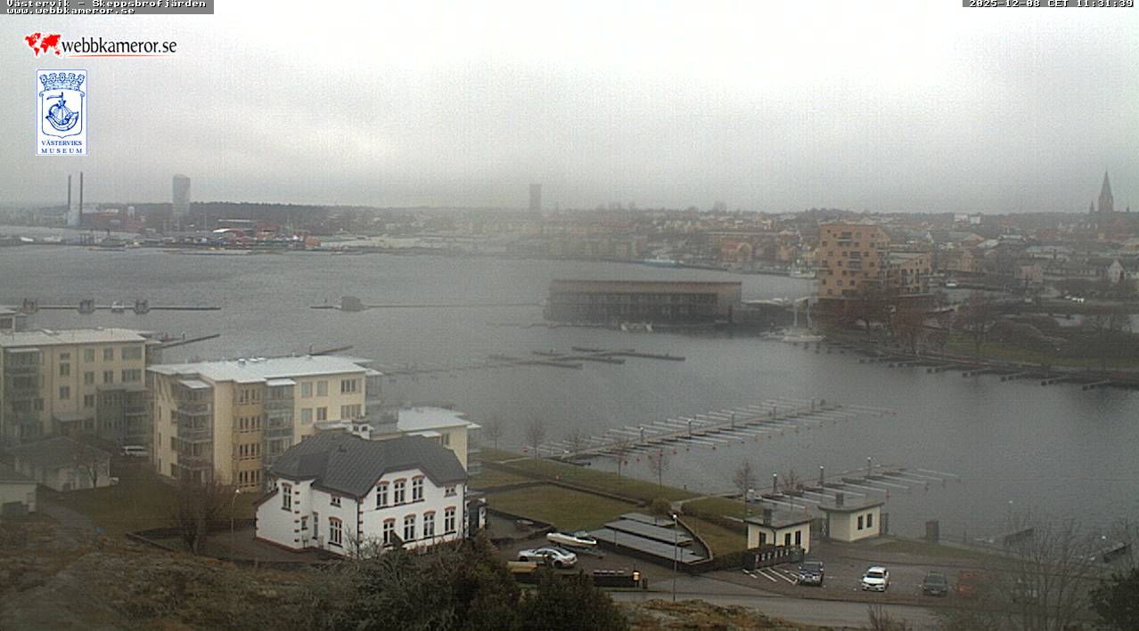 Västervik, Slottsholmen, Skeppsbrofjärden, Tändsticksområdet, vy från Unos torn