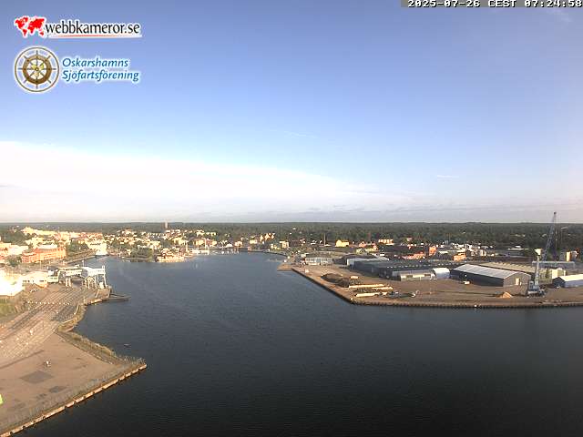 Oskarshamn, vista hacia el puerto interior