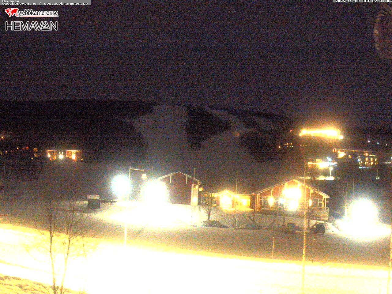 Hemavan, vy från Wärdshuset Hemavan