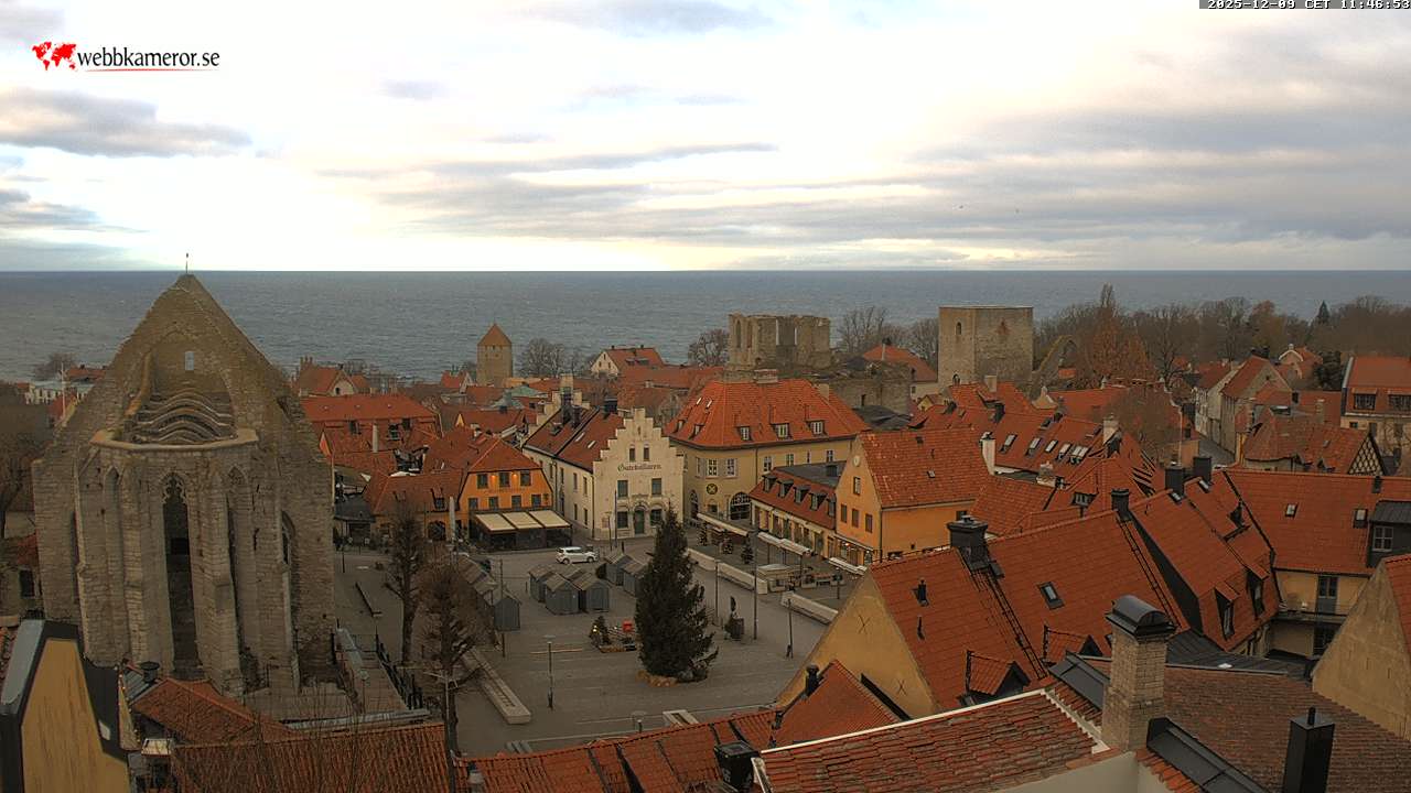 Gotland, Stora torget, S:t Karins kyrkoruin, Visby