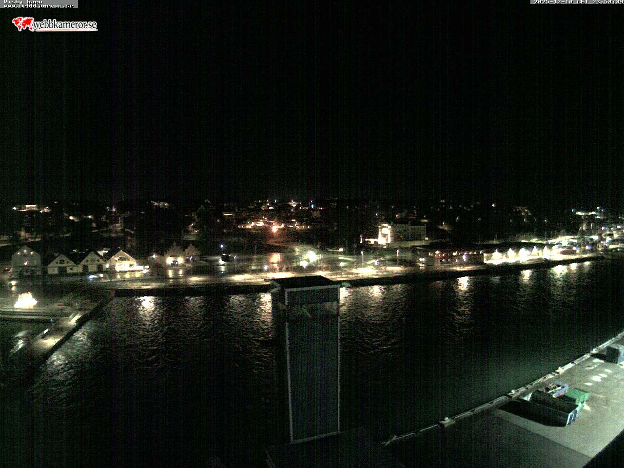 Gotland, Visby hamn, vy mot Skeppsbron