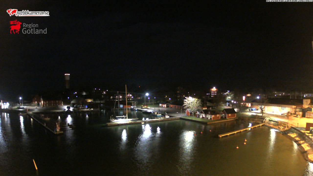 Gotland, Slite, vy mot gästhamnen