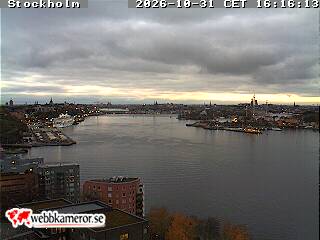 Stockholms inlopp, vy västerut, Gamla stan