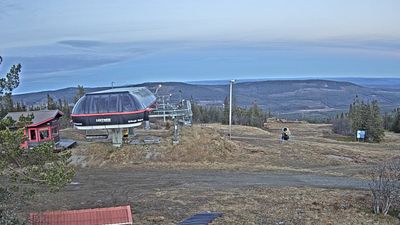 Klövsjö, toppen, vy mot Klövsjö Express