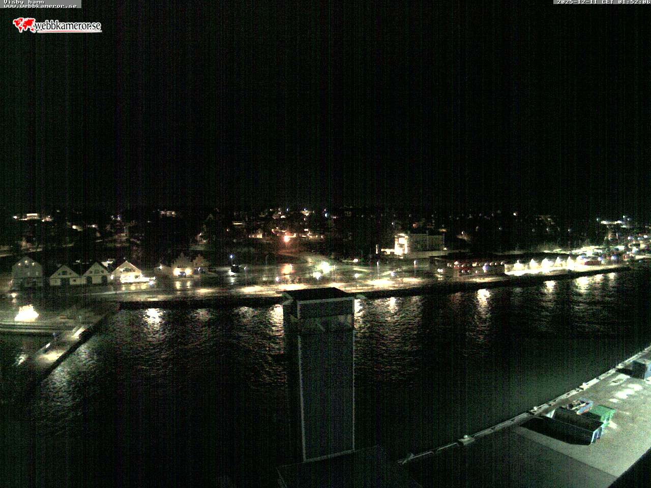 Gotland, Visby hamn, vy mot Skeppsbron