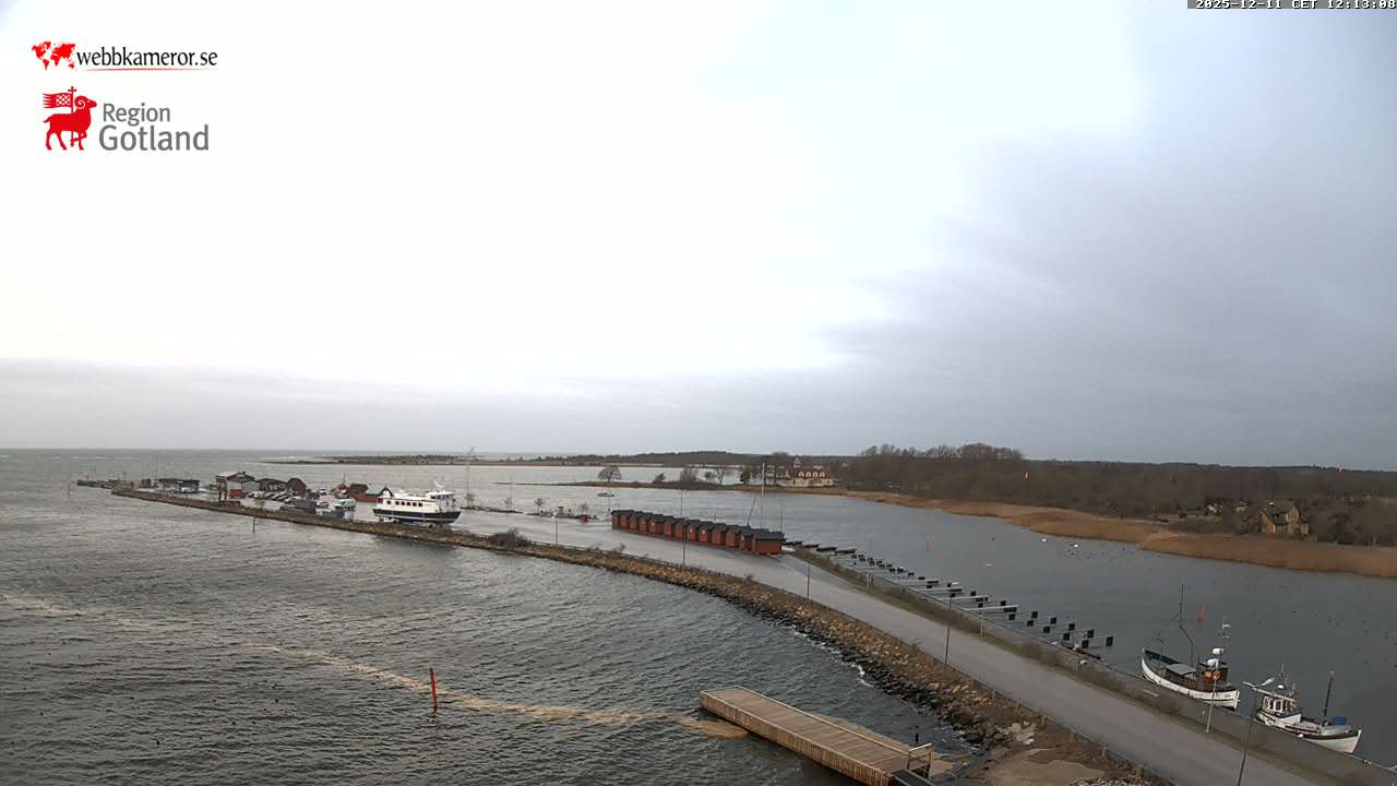 Gotland, port d'accueil de Klintehamn