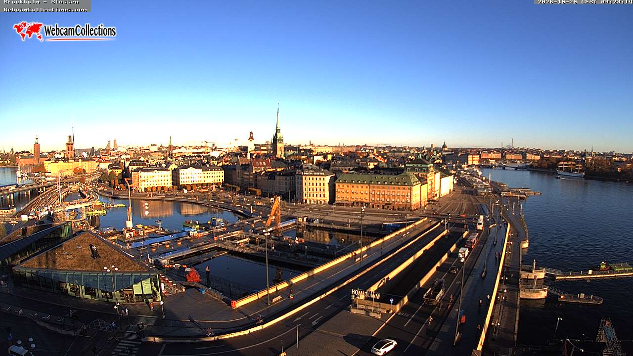 Στοκχόλμη, Slussen, θέα προς Gamla Stan, Slussplan, Kornhamnstorg