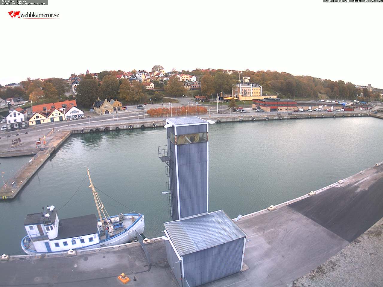 Gotland, Visby havn, udsigt mod Skeppsbron