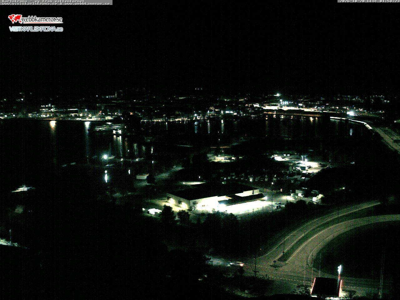 Karlskrona, vy från vattentornet