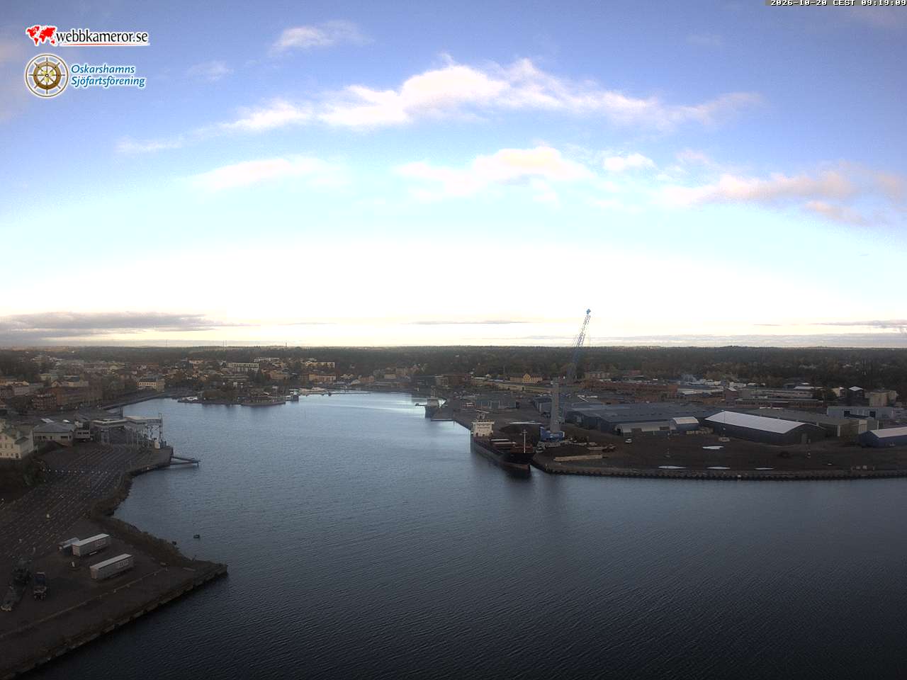 Oskarshamn, udsigt mod den indre havn