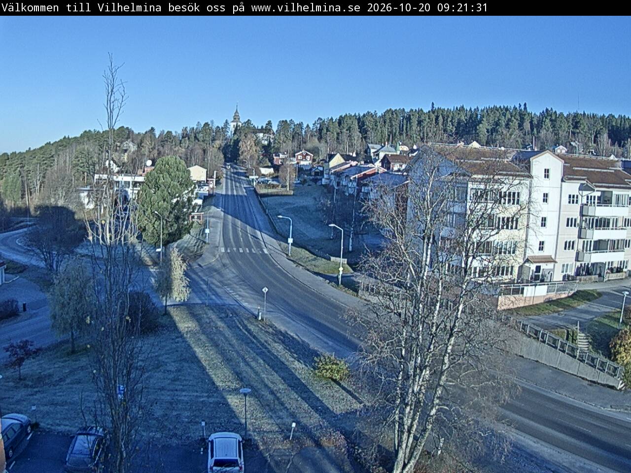 Vilhelmina, Volgsjövägen, näkymä kirkkoon