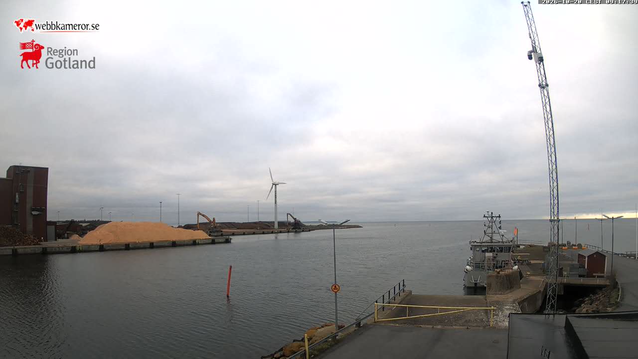 Gotland, Klintehamn, vista verso ovest