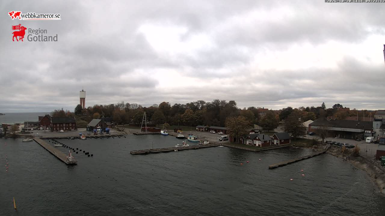 Gotland, Slite, udsigt mod gæstehavnen