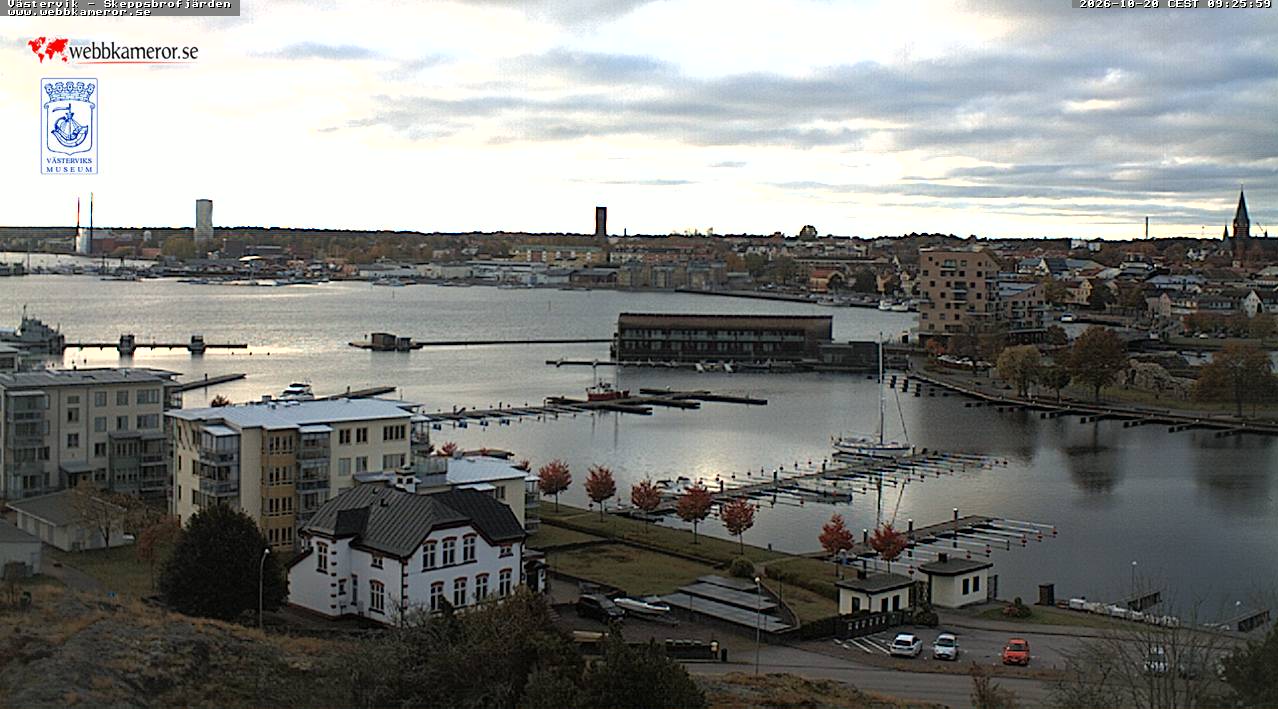 Västervik, Slottsholmen, Skeppsbrofjärden, περιοχή σπιρτόκουτου, θέα από τον πύργο του Uno