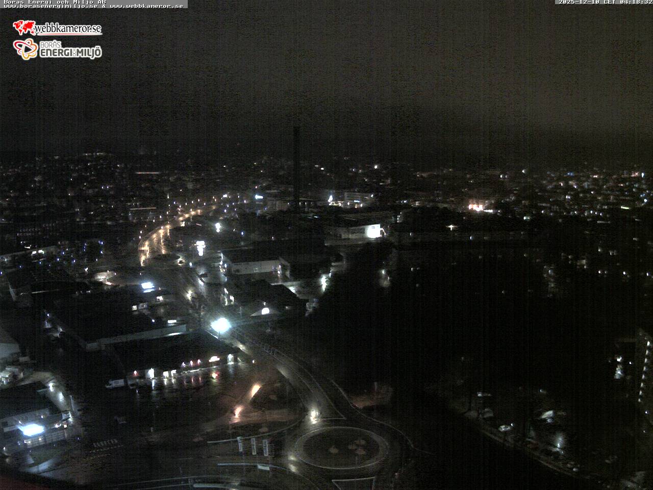 Borås, vista desde la parte superior del tanque acumulador,