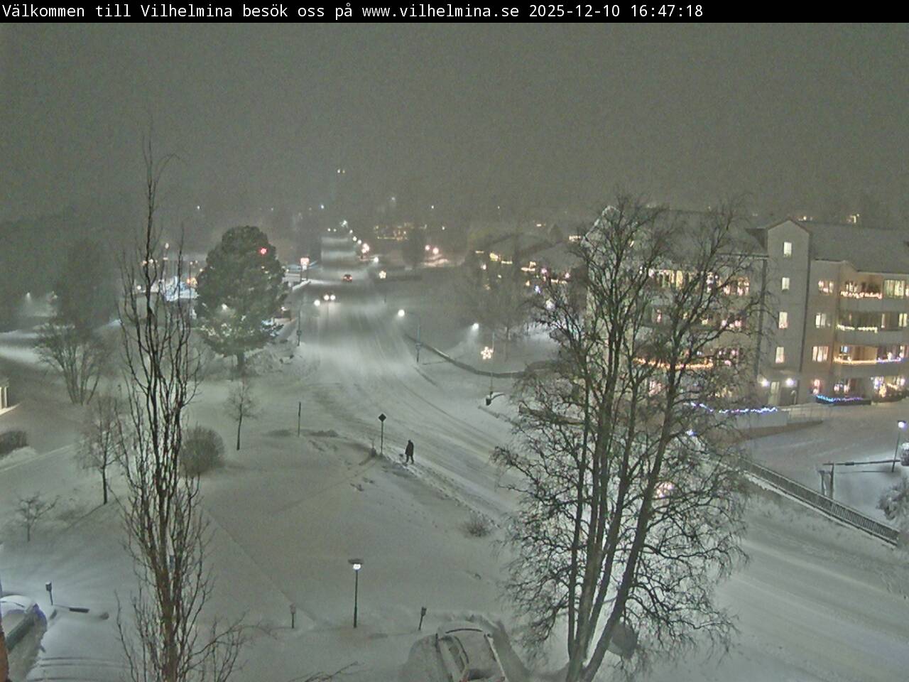 Vilhelmina, Volgsjövägen, vue vers l'église