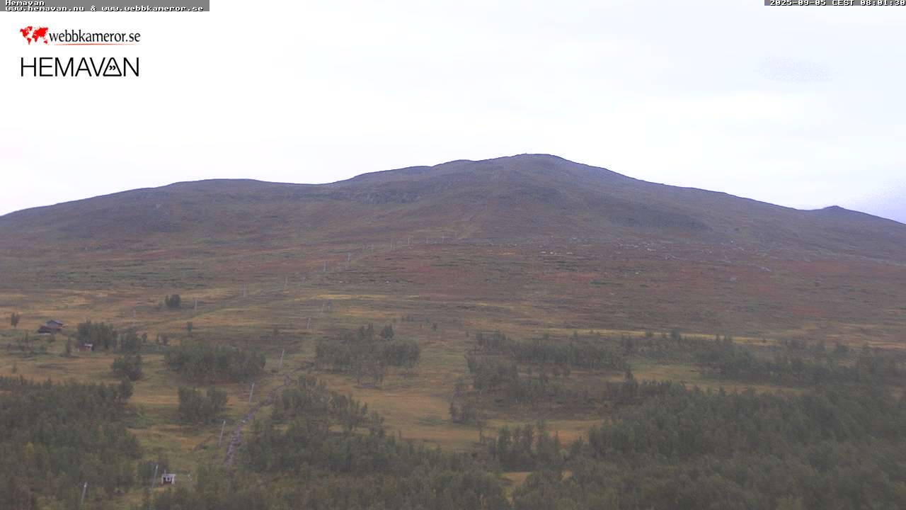 Hemavan, vista hacia Kungsliften y Kungstoppen