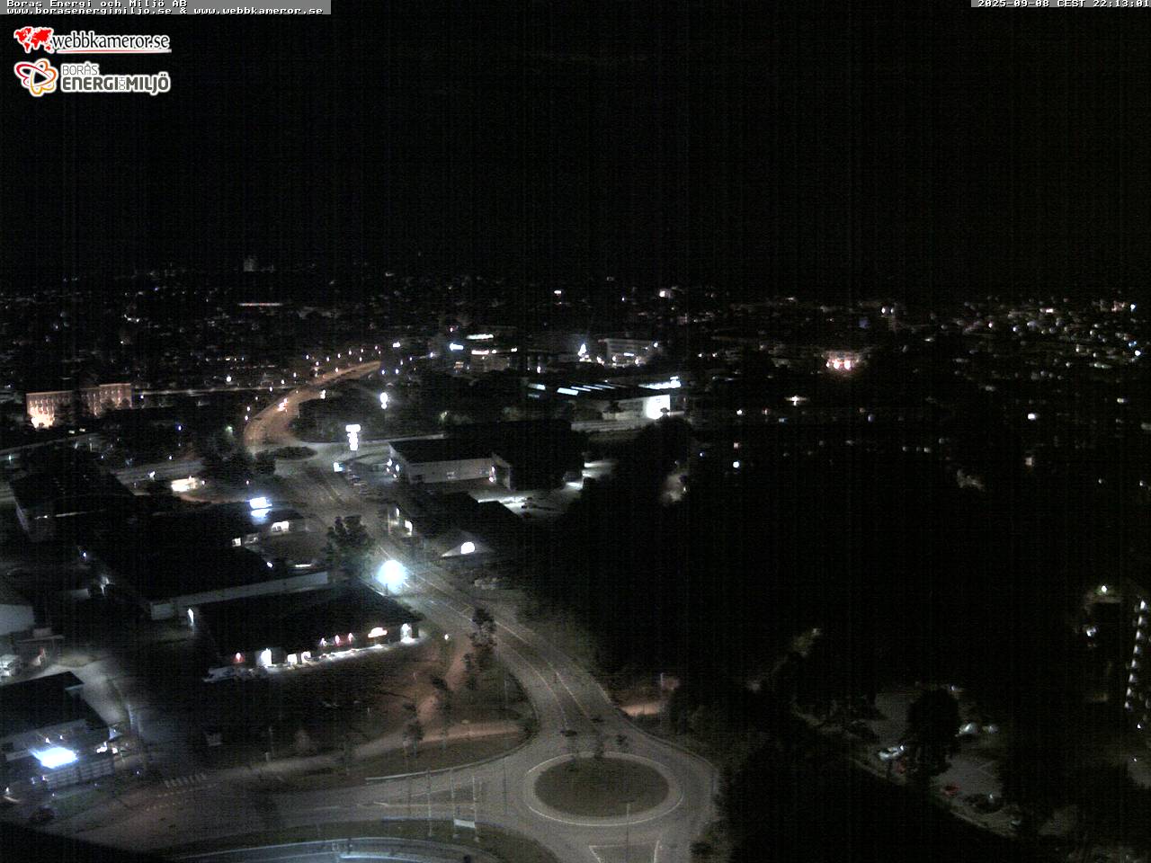Borås, vista desde la parte superior del tanque acumulador,