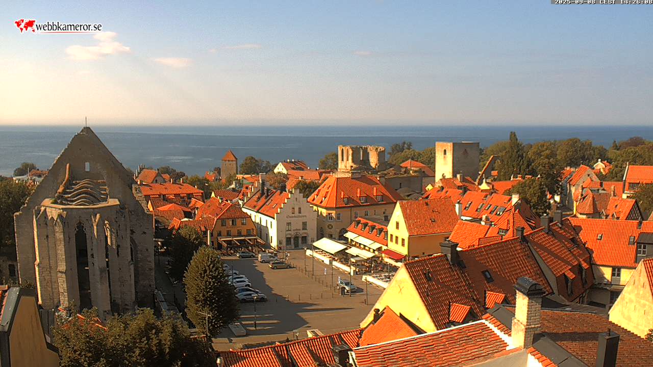 Gotland, Stora torget, S:t Karins kyrkoruin, Visby