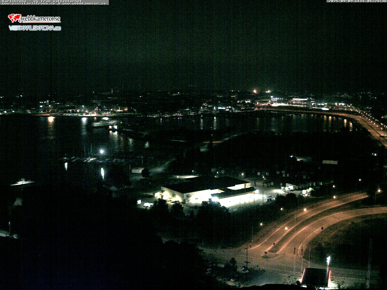 Karlskrona, vy från vattentornet