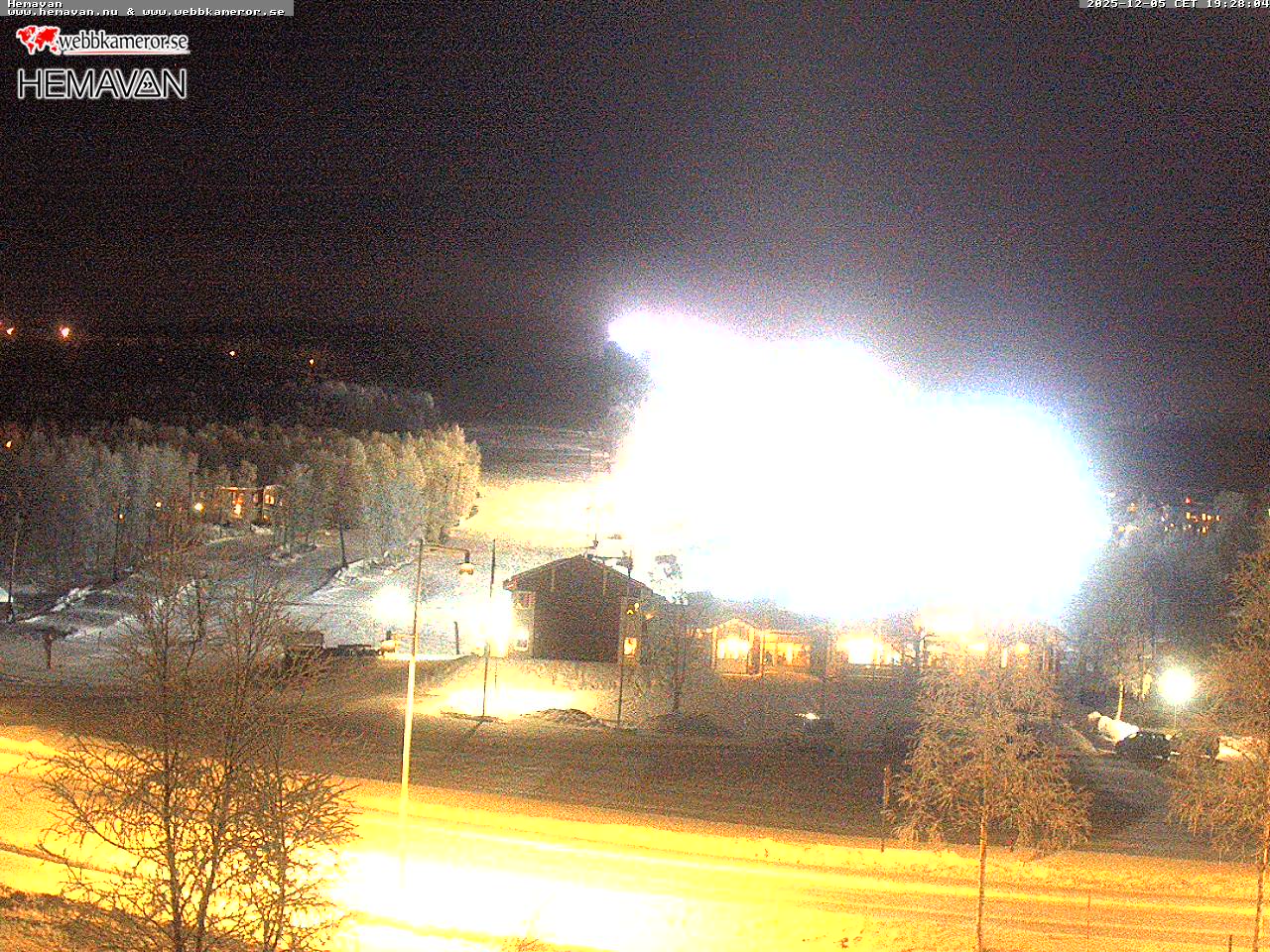 Hemavan, utsikt fra Wärdshuset Hemavan