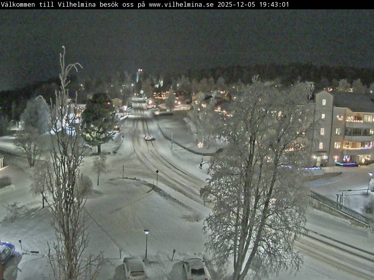 Vilhelmina, Volgsjövägen, näkymä kirkkoon