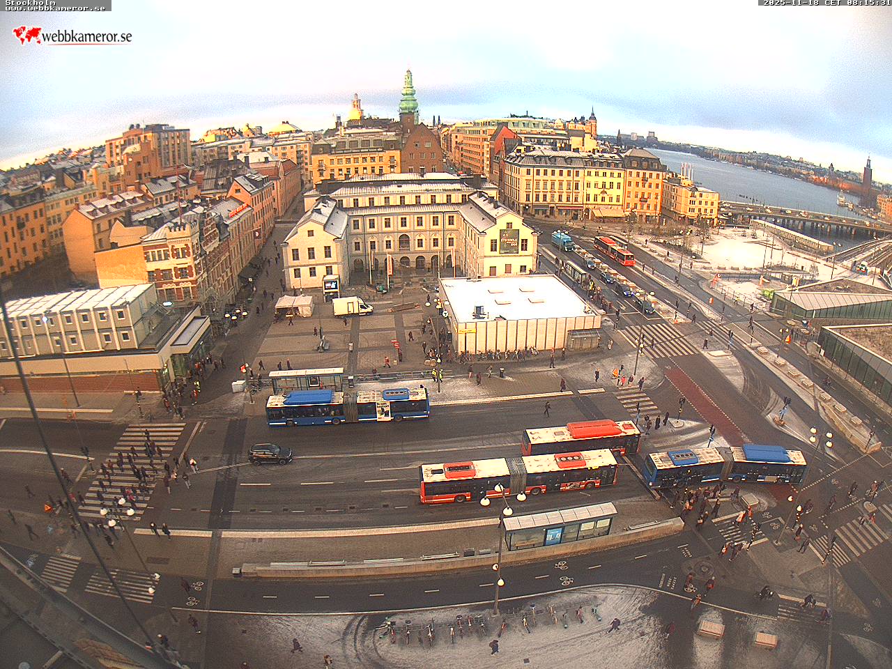 Stockholm, Slussen, view towards Södermalmstorg, Riddarfjärden
