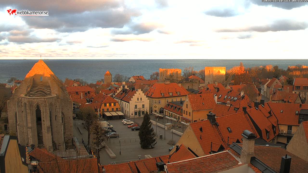 Gotland, Hauptplatz, Ruinen der St. Karin-Kirche, Visby