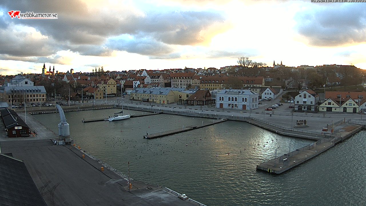 Gotland, Visby Hafen, Blick zum Gästehafen