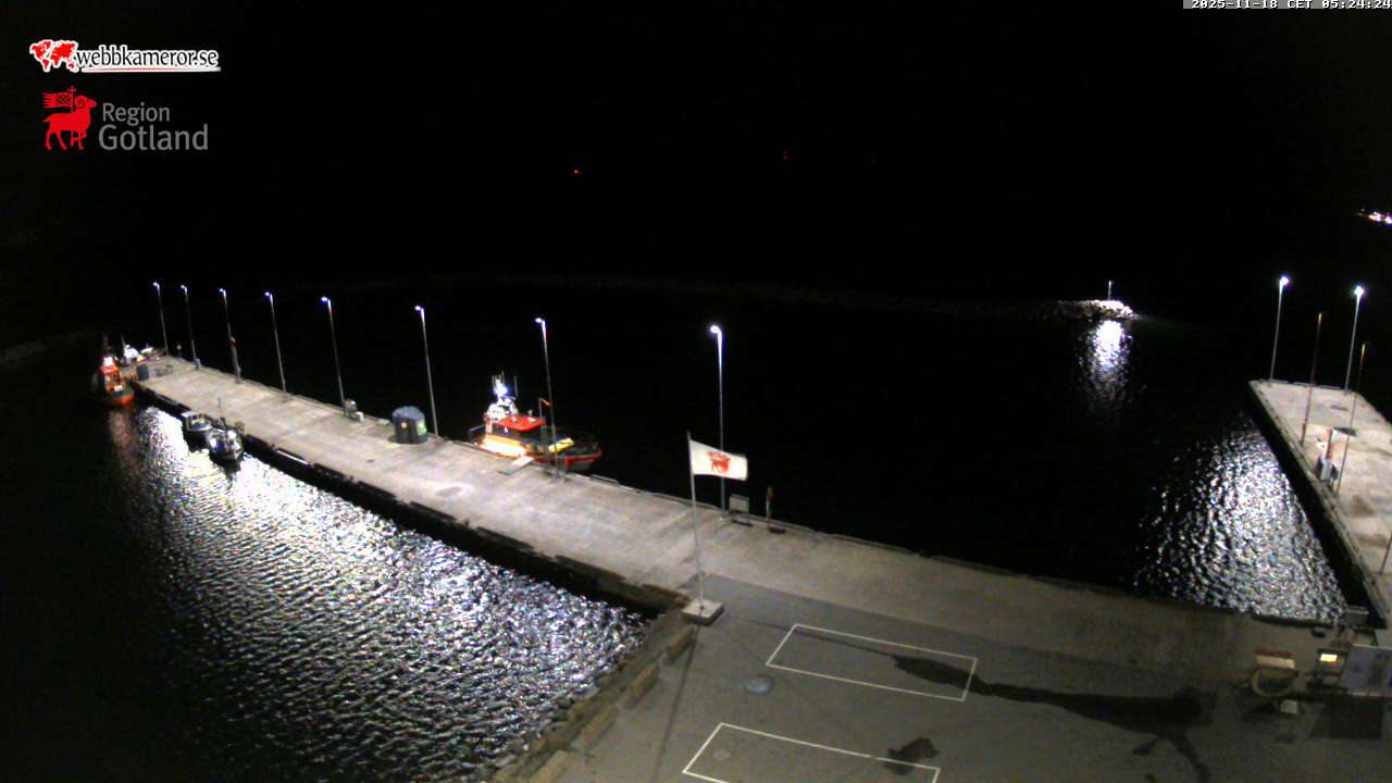 Gotland, Fårösund, view towards Fishing Harbor/Guest Harbor