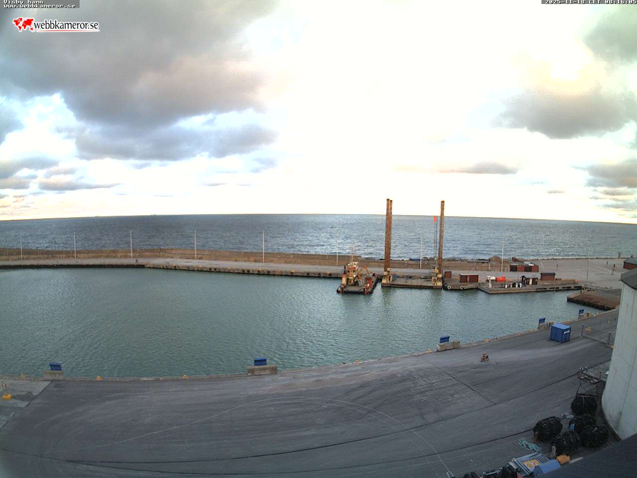 Gotland, Hafen von Visby, Blick Richtung Ostsee