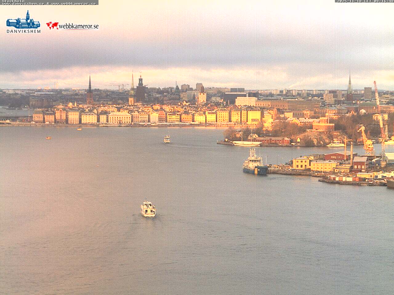 Stockholmer Bucht, Blick nach Westen, Skeppsholmen