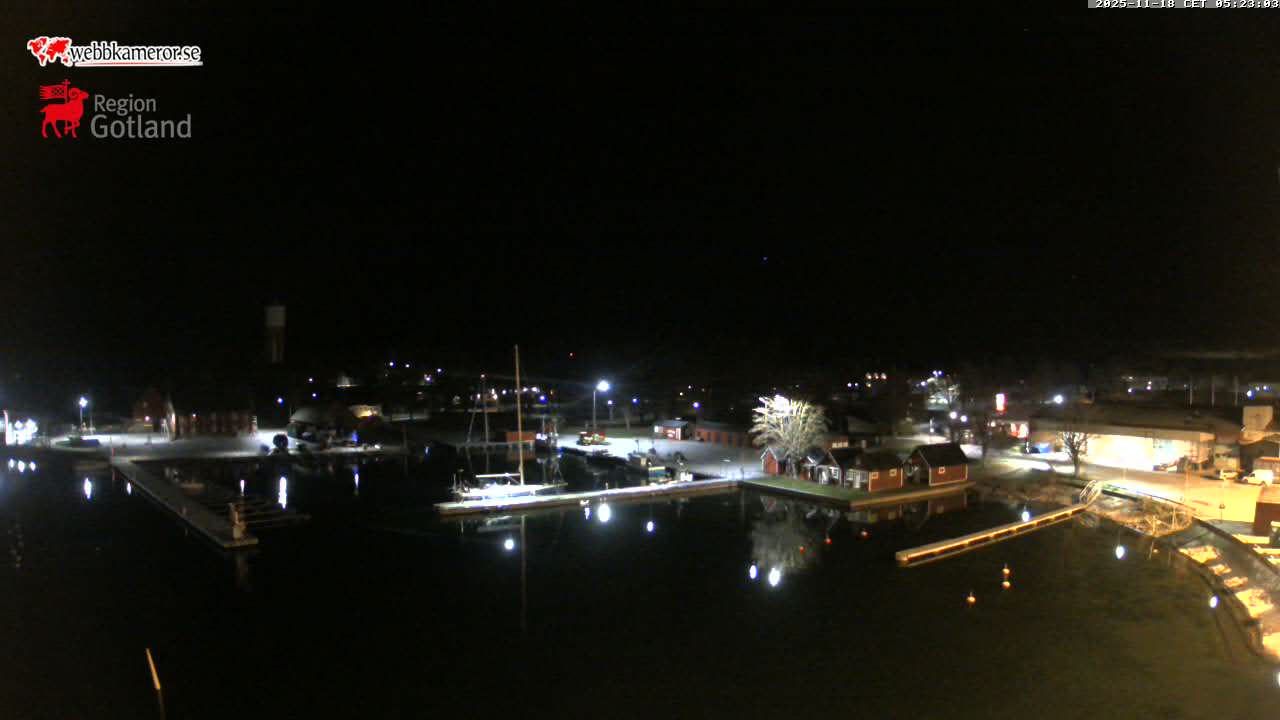 Gotland, Slite, view towards the guest harbour