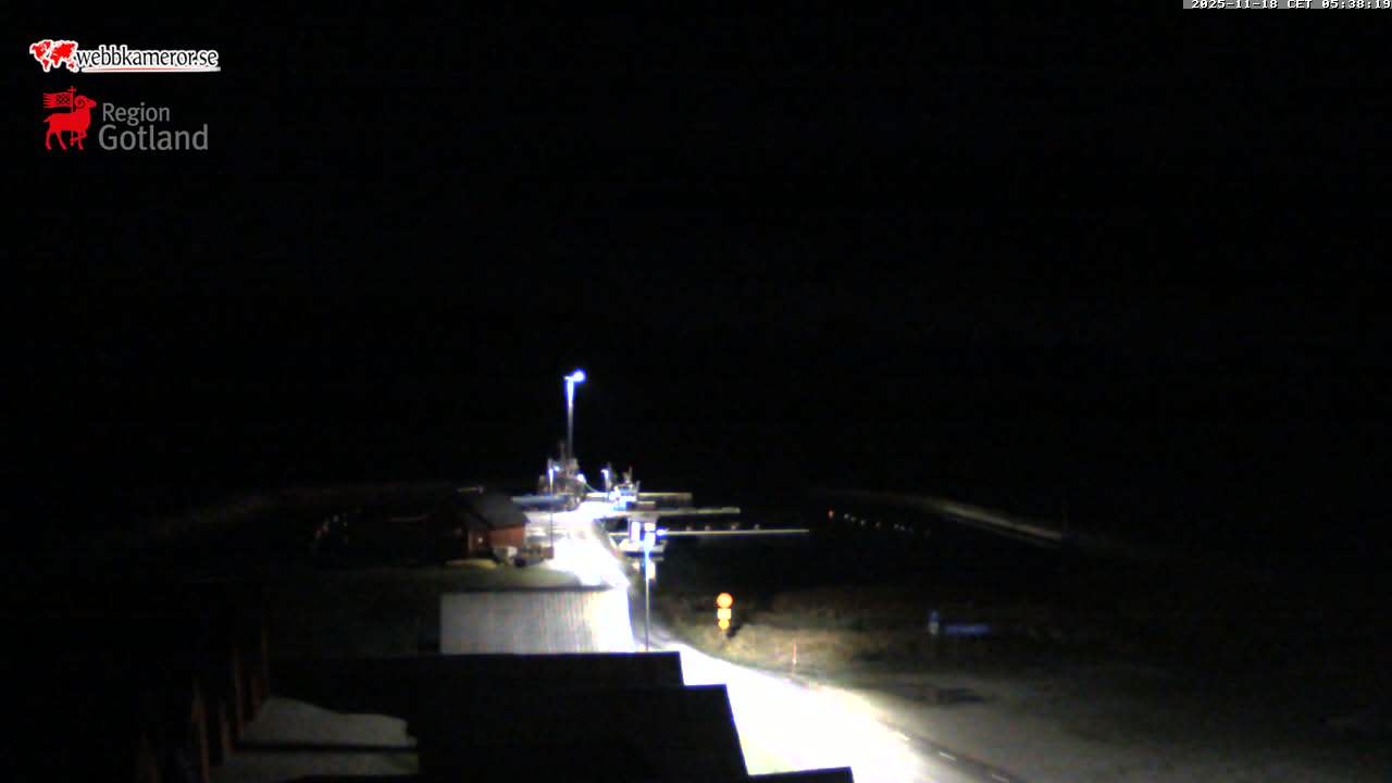 Gotland, Botvaldevik, view towards the marina / fishing harbour