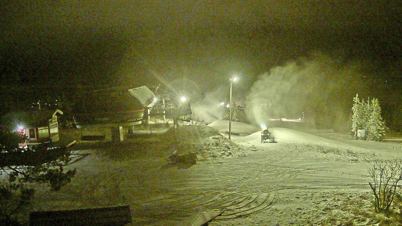 Vemdalen, Klövsjö, oben, Blick Richtung Klövsjö Express