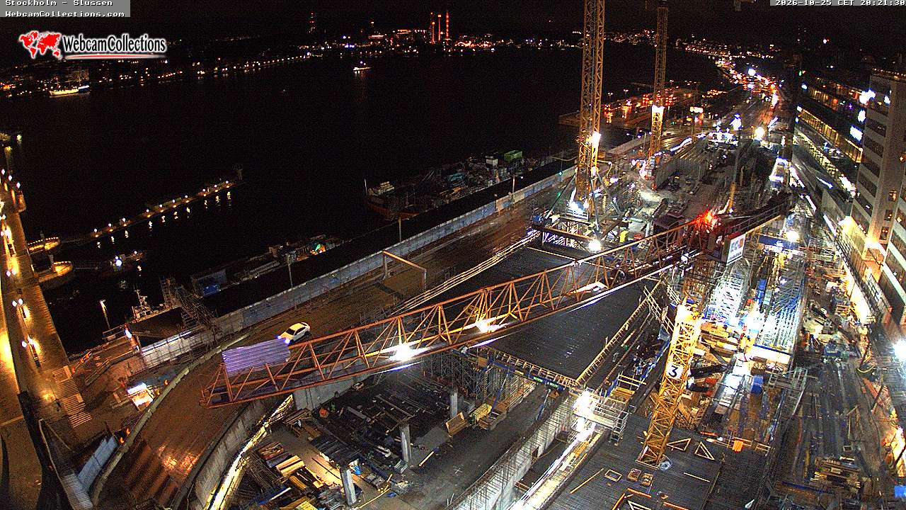 Tukholma, Slussen, näkymä kohti Stadsgårdenia, Tukholman sisääntuloa