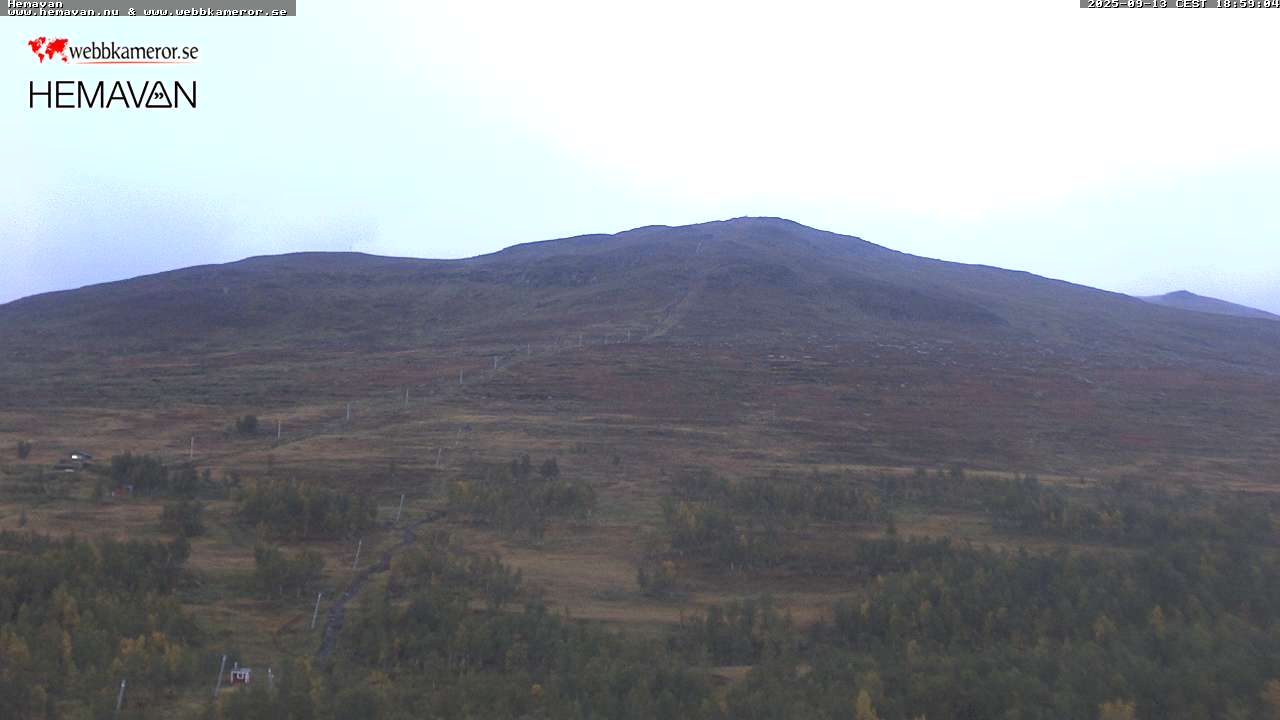 Hemavan, Blick Richtung Kungsliften und Kungstoppen
