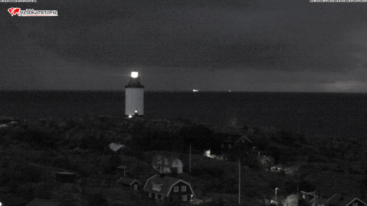 Stockholm, Öja, vue vers le phare de Landsort
