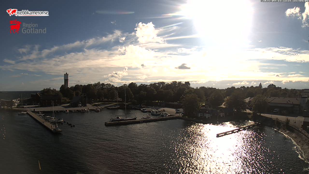 Gotland, Slite, view towards the guest harbour