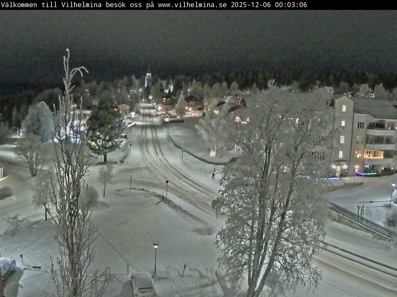 Vilhelmina, Volgsjövägen, vista verso la chiesa